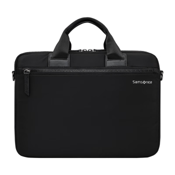 新秀丽（Samsonite）手提电脑包商务男士单肩公文包14英寸笔记本包大容量文件包 黑色