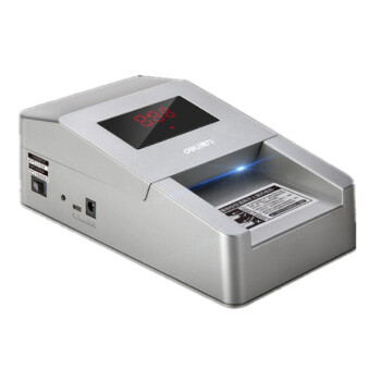 得力（deli） 验钞机 便携双电源验钞仪 支持新币智能语音小型 干电池供电或电源线 2116