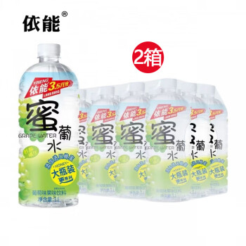 依能 蜜水【葡萄味】【1L×12瓶】×2箱 夏季防暑降温果味饮料