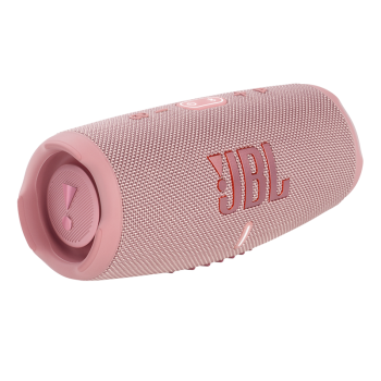 JBL CHARGE5 音乐冲击波五代 便携式蓝牙音箱+低音炮 户外防水防尘 桌面音响 增强版赛道扬声器  粉色