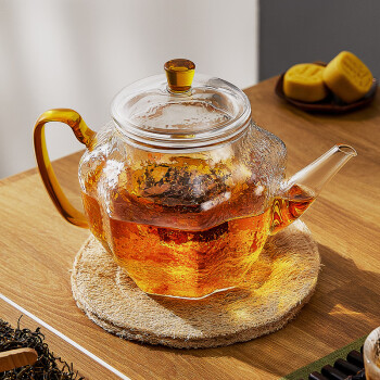 雅集苏窗泡茶壶煮茶壶耐热玻璃壶办公家用茶壶茶水分离泡茶壶700ml