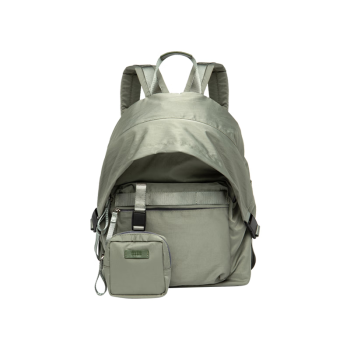 ELLE女包休闲旅游大容量多功能运动双肩背包电脑包送女友22157绿色