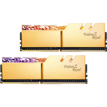 芝奇（G.SKILL）32GB(16Gx2)套装 DDR4 4000频率 台式机内存条-皇家戟RGB灯条(光耀金)