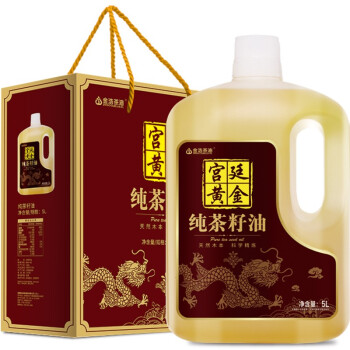 金浩（JINHAO）宫廷黄金 食用油  纯茶籽油5L