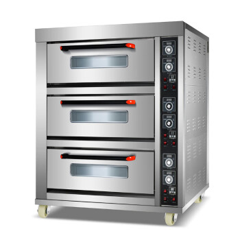 苏勒 电烤箱商用燃气烤炉一二三层204061CI烘焙面包蛋糕披萨烘炉 60C电热三层六盘旋钮款