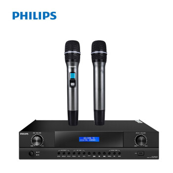 飞利浦(PHILIPS）CSS1860（650W）蓝牙功放机家用KTV音响功放HIFI发烧级功率放大器+双麦克风