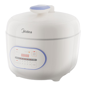 美的（Midea）一人食 迷你电压力锅2.5L家用智能易清洁内胆煲汤炖肉保温一键排气MY-E326高压锅电饭煲(1-3人)