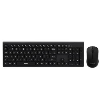 ifound（方正科技）W6202 无线键盘鼠标 键鼠套装 商务办公便携usb电脑台式笔记本外接键盘通用 黑色