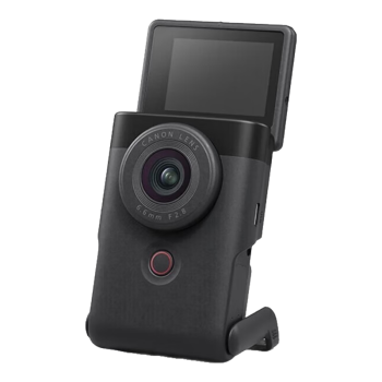 佳能（Canon）PowerShot V10 新概念数码摄像相机 旅游 直播 自拍 4K摄像 vlog数码摄像机 黑色