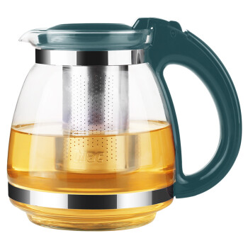 紫丁香 茶壶玻璃泡茶壶加厚耐热玻璃茶具茶水壶杯子茶水分离飘逸杯 1.5L