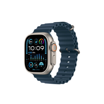 Apple/苹果 Watch Ultra2 智能手表 GPS+蜂窝款 49毫米 钛金属表壳蓝色海洋表带 健康手表 MRF73CH/A