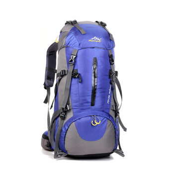 户外尖锋（HU WAI JIAN FENG）户外登山包大容量防泼水休闲双肩包徒步旅行背包45+5L蓝色