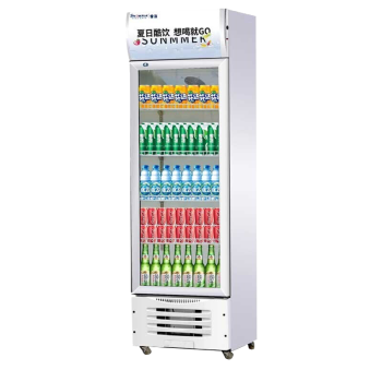 雪花 SNOWFLK冷藏展示柜商用大容量饮料柜保鲜柜超市玻璃门单门立式直冷啤酒柜 
