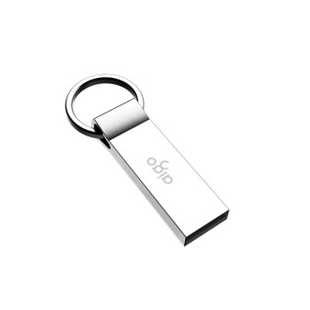 爱国者（aigo）8GB USB2.0 U盘 U210  车载U盘 银色 一体封装 便携挂环 金属U盘