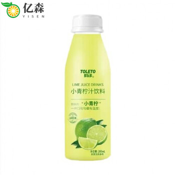 抖音同款年货多乐多小青柠280ml6瓶多乐多小青柠汁饮料新鲜柠檬鲜榨