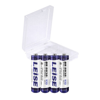 雷摄（LEISE）充电电池 7号/七号/AAA/950毫安(4节)电池盒装 适用:玩具/血压计/鼠标/遥控器（不含充电器）