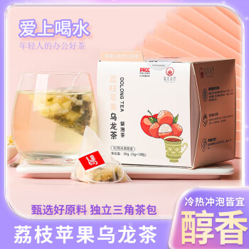 缘来花开 荔枝苹果乌龙茶（3g*10包）*2盒 独立三角茶包 冷热冲泡皆宜