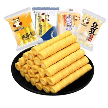 图牛芝士咸蛋黄卷心酥5斤豆乳夹心注心蛋卷饼干零食大草原牛奶卷2500g