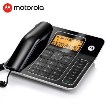 摩托罗拉（Motorola）CT330C 电话机座机有绳固定电话来电显示免电池设计办公商务家用 CT330C黑色