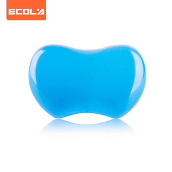 宜客莱（ECOLA）水晶硅胶鼠标垫护腕 超弹性笔记本台式电脑办公桌游戏腕托 蓝色TOK-GEL06BL