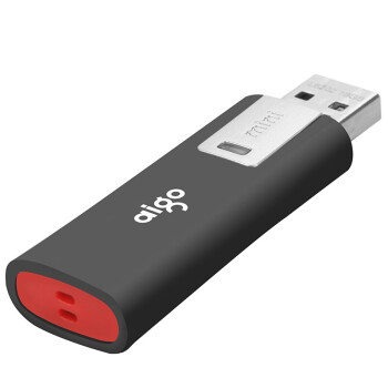 爱国者（ aigo）USB2.0 U盘 L8202 黑色 防病毒入侵 防误删 64GB   