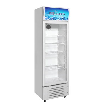 穗凌冰柜展示柜279升 一级能效冷风循环立式冷藏饮料柜 超市便利店大排档商用冰箱LG4-305FE