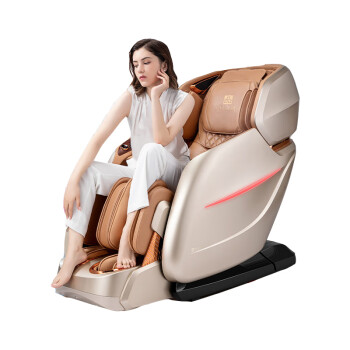 迪斯（Desleep）按摩椅家用全身智能4D按摩太空舱零重力礼物送老人多功能电动按摩沙发椅子DE-A22L琥珀金