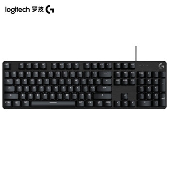 罗技（G）键盘 G412 有线机械键盘 背光机械键盘 全尺寸G412 机械轴（类茶轴）黑色