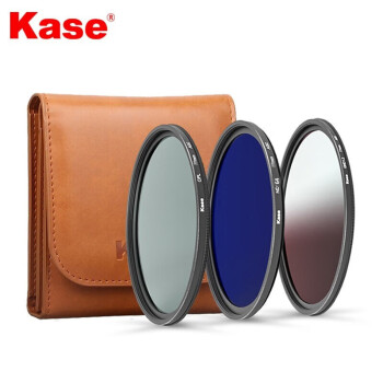 卡色（Kase）AGC滤镜套装 相机镜头三片滤镜套装（CPL偏振镜+ND64减光镜+GND0.9渐变镜+滤镜包）49mm
