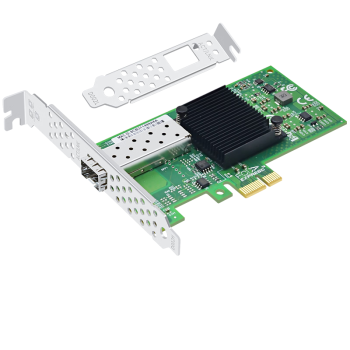 EB-LINK BCM博通5708芯片PCI-E X1千兆单口光纤网卡1.25G桌面台式机SFP服务器网络适配器