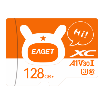 忆捷（EAGET）128GB TF（MicroSD）存储卡 A1 V10 C10 行车记录仪&安防监控内存卡 升级耐用