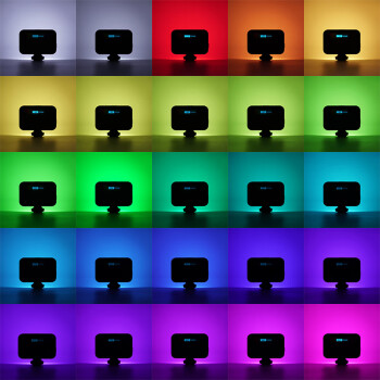 MAXCAM麦思卡姆 迷你RGB全彩补光灯便携LED双色温摄影灯微单相机手机人像特效桌面彩色氛围灯