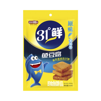 盐津铺子 鱼豆腐（原味）85g*3袋豆腐干休闲零食小包装