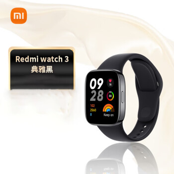 小米（MI）Redmi watch 3 智能手表 血氧监测 高清大屏独立卫星定位蓝牙通话  典雅黑 