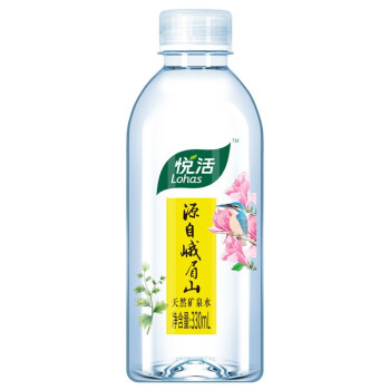 可口可乐cocacola悦活峨眉山天然矿泉水pet330ml24整箱装可口可乐公司