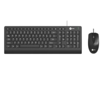 联想 来酷 CM103有线键盘鼠标套装台式电脑通用办公商务键鼠两件套 黑色(键鼠套装)