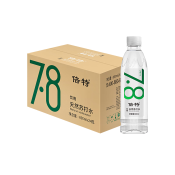 倍特 天然苏打水 600ml*24瓶 弱碱性高端饮用 零糖零脂零添加 整箱