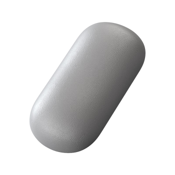 毕亚兹 人体工学果冻硅胶手腕垫 鼠标垫护腕托鼠标手托垫硅胶键盘拖游戏电脑办公小号 手托灰色