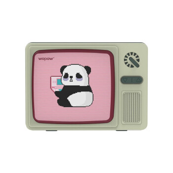 沃品 熊猫电视复古蓝牙音箱  AP07 两件套 云商品