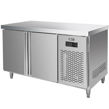 圣托（Shentop）卧式保鲜冷冻工作台 双开门厨房冷藏冰柜商用 250L不锈钢水吧操作台 STL-TK12