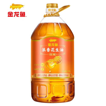 金龙鱼 食用油 压榨 浓香花生油5L（新老包装随机发货）