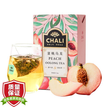 Chali蜜桃乌龙盒装45g(15包/盒) 泡茶水果茶果粒茶白桃乌龙茶包冷泡茶
