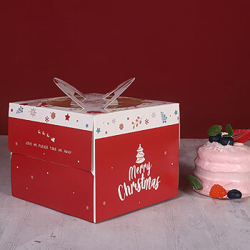畅宝森 4寸烘焙包装盒50个装迷你手提蛋糕盒 常规 多款可选JR1
