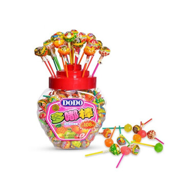 棒棒糖 桶装dodo多嘟棒综合水果味儿童节礼物糖果罐装 (徐福记dodo