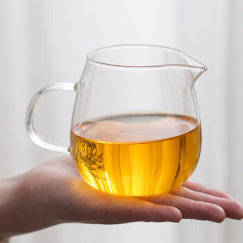 MULTIPOTENT茶具配件高硼硅耐热公道杯泡茶杯玻璃龙胆公道杯【小】