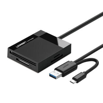 绿联（UGREEN）USB3.0多功能读卡器  0.5米带otg CR125(30230)