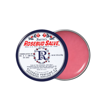 Rosebud Salve瑰花蕾膏保湿滋润缓解干燥护唇润唇膏防干裂美国进口铁盒