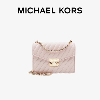MICHAEL KORS礼物MK女包ROSE单肩斜挎包链条包腋下包 中号 浅粉色