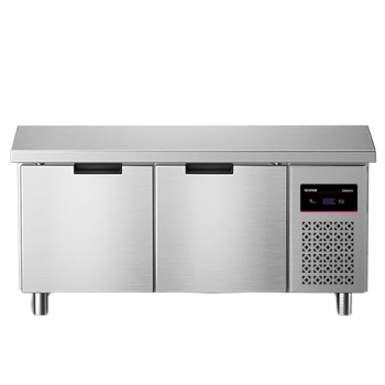 乐创（lecon）商用冷藏工作台保鲜奶茶店设备全套卧式冰柜厨房平冷操作台冰箱2.0*0.6米全保鲜风冷LC-GZT020