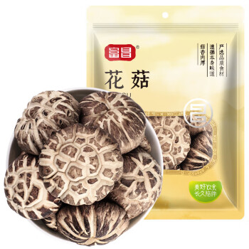 富昌 花菇 南北干货香菇干 山珍蘑菇火锅食材煲汤材料 300g/袋 DP